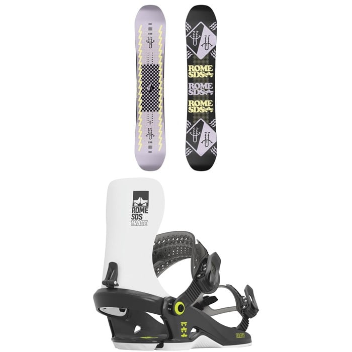Rome - Artifact Snowboard + Trace Snowboard Bindings 2024