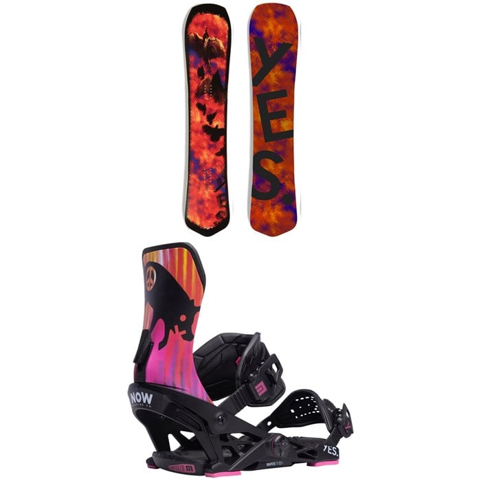 Yes. - Optimistic Snowboard + Now Yes. Collab Snowboard Bindings 2024