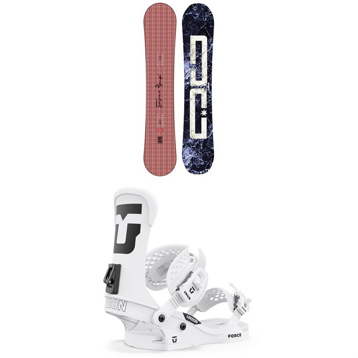 DC - AW Ply Snowboard + Union Force Classic Snowboard Bindings 2024