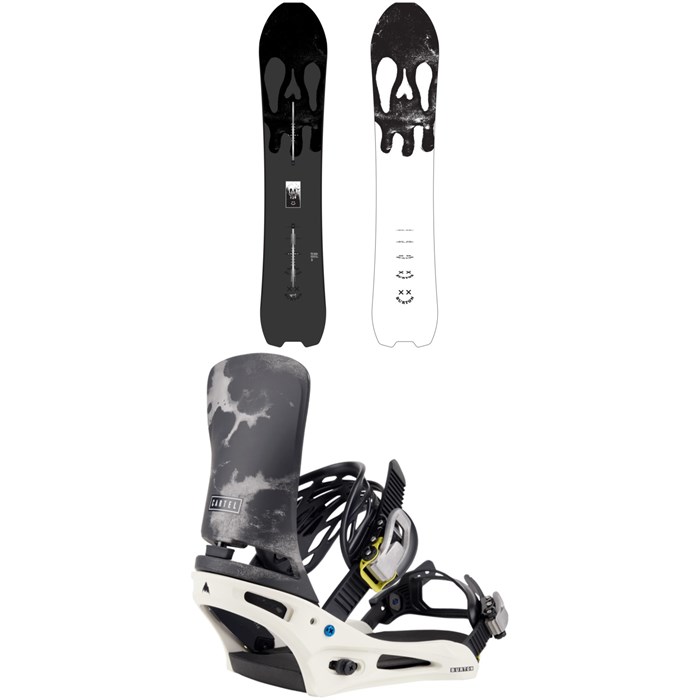 Burton - Skeleton Key Snowboard + Cartel Snowboard Bindings