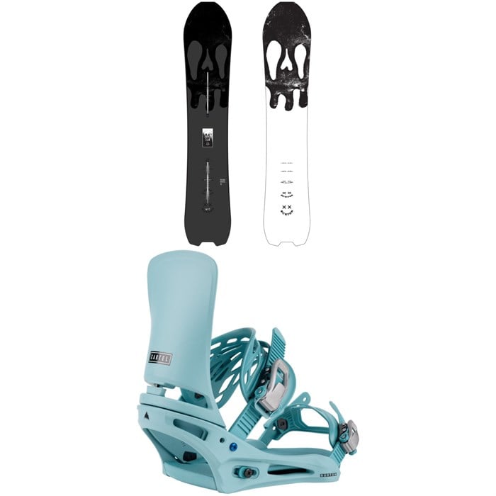 Burton - Skeleton Key Snowboard + Cartel Snowboard Bindings