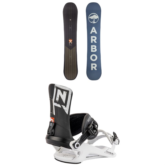 Arbor - Foundation Snowboard + Nitro Rambler Snowboard Bindings 2023