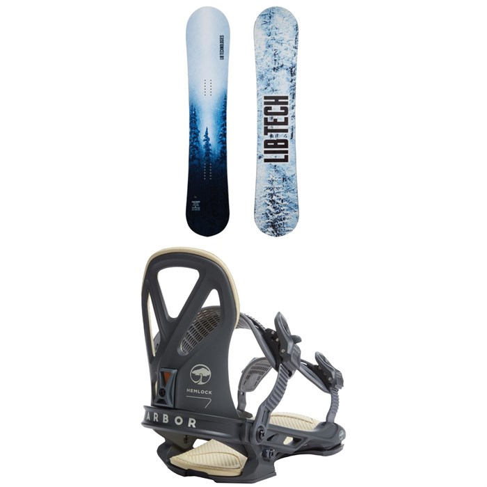 Lib Tech - Lib Tech Cold Brew C2 Snowboard + Arbor Hemlock LTD Snowboard Bindings 2023