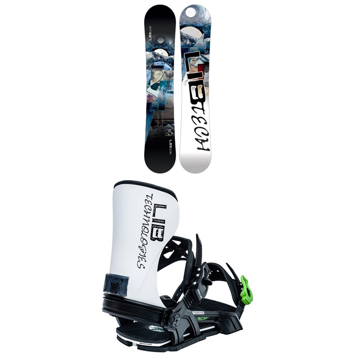 Lib Tech - Lib Tech Skate Banana BTX Snowboard - Blem + Bent Metal Transfer Snowboard Bindings 2023