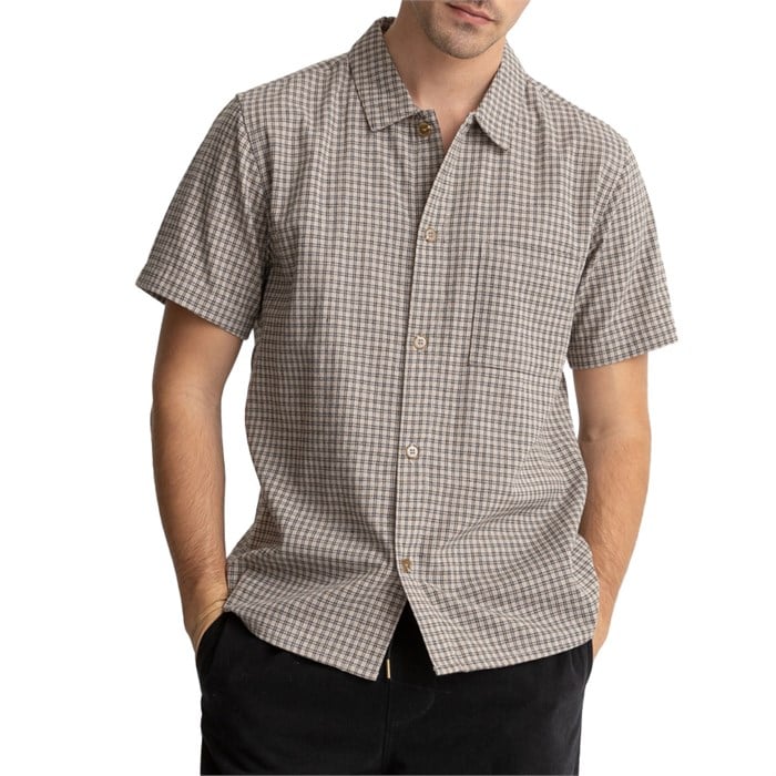 Rhythm - Linen Check Short-Sleeve Shirt - Men's