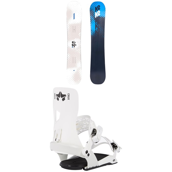 K2 - K2 Raygun Pop Snowboard + Rome Crux SE Snowboard Bindings