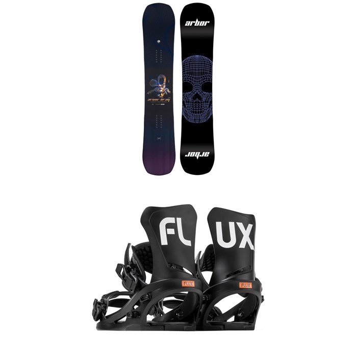 Arbor - Draft Camber Snowboard + Flux DS Snowboard Bindings 2024