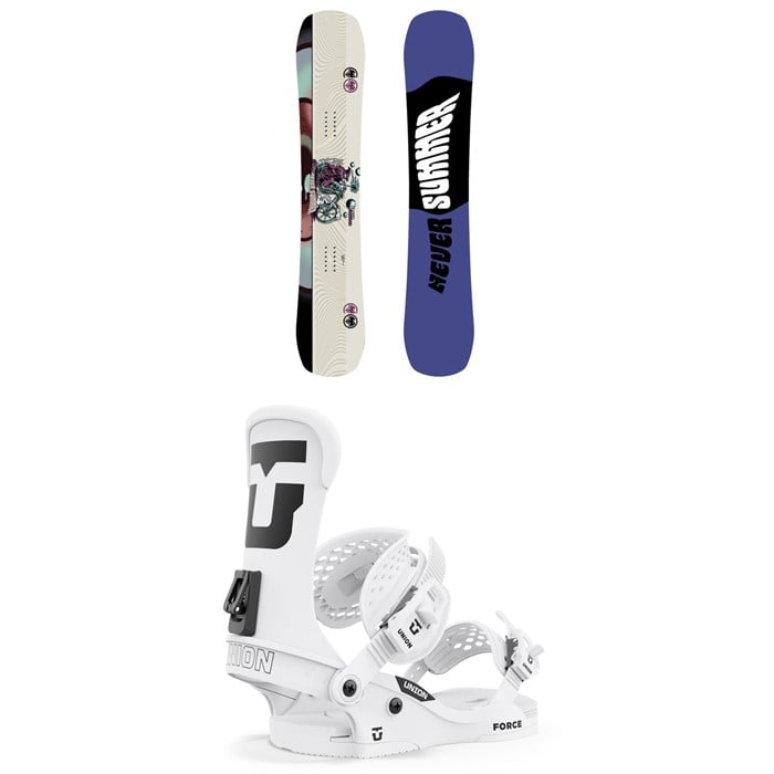 Never Summer - Proto Slinger Snowboard + Union Force Classic Snowboard Bindings 2024