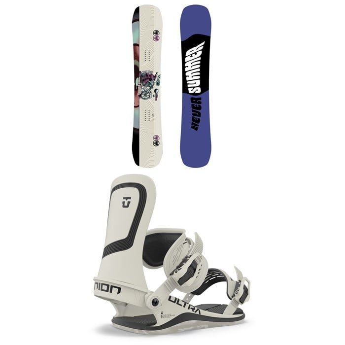 Never Summer - Proto Slinger X Snowboard + Union Ultra Snowboard Bindings 2024