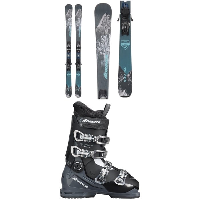 Nordica - SUV 84 + TP2 Compact FDT Ski Bindings + Nordica Sportmachine 3 65 W Ski Boots - Women's