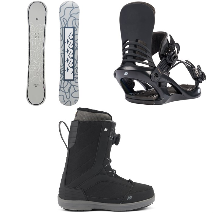 K2 - First Lite Snowboard + Cassette Snowboard Bindings + Haven Snowboard Boots - Women's 2024