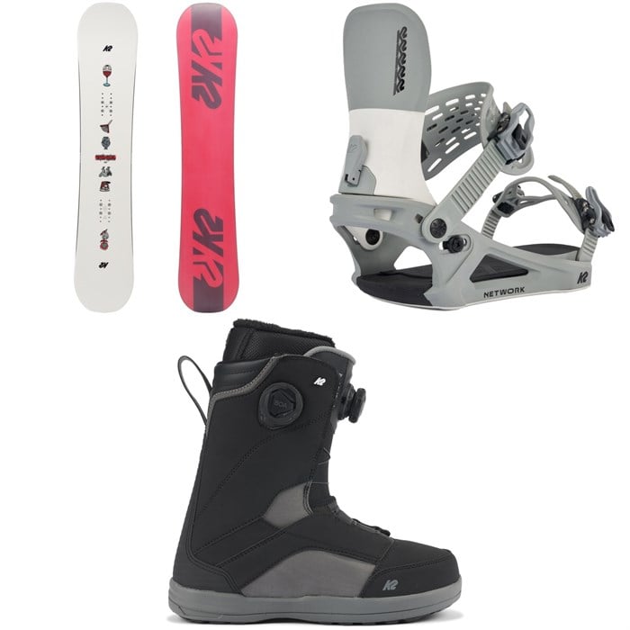 K2 - Spellcaster Snowboard + Network Snowboard Bindings + Kinsley Snowboard Boots - Women's 2024