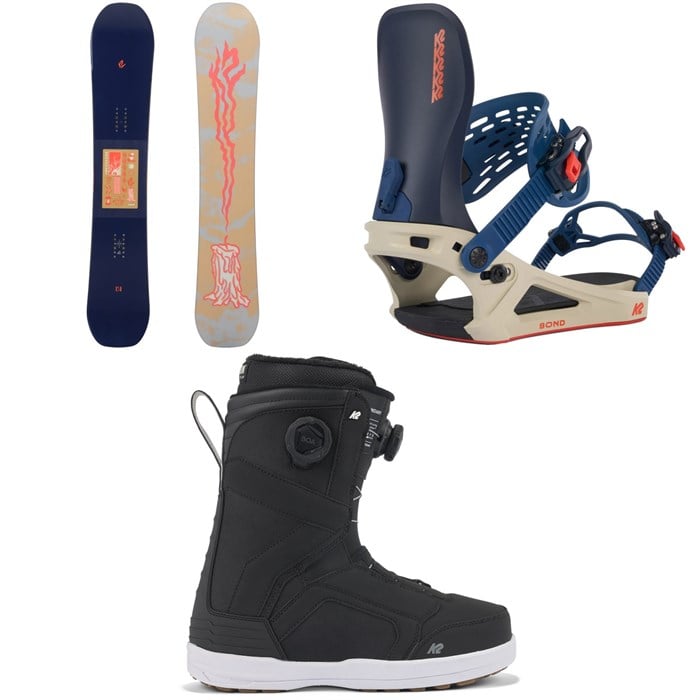 K2 - Broadcast Snowboard + Bond Snowboard Bindings + Boundary Snowboard Boots 2024