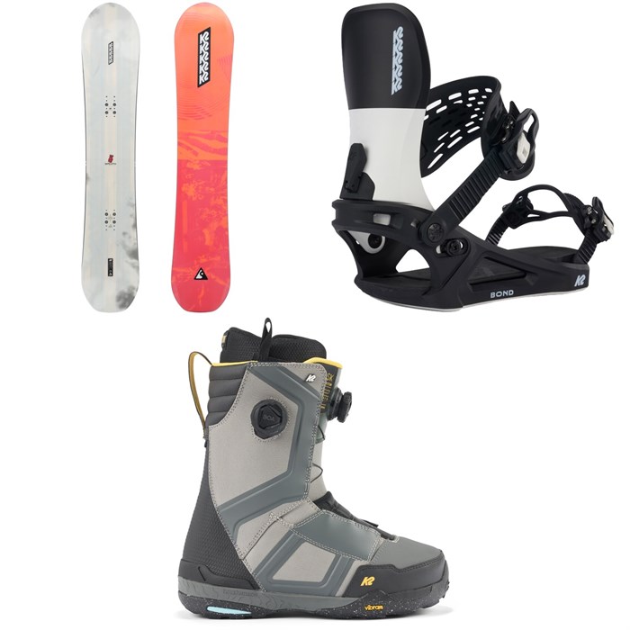 K2 - Antidote Snowboard + Bond Snowboard Bindings + Orton Snowboard Boots 2024