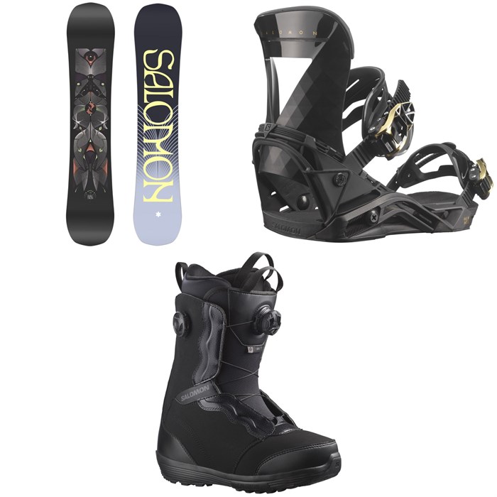 Salomon - Wonder Snowboard + Mirage Snowboard Bindings + Ivy Boa SJ Snowboard Boots - Women's 2024