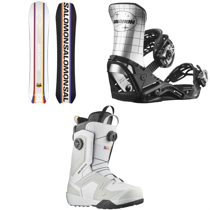 Salomon - Dancehaul Snowboard + District Pro Team Snowboard Bindings + Dialogue Dual Boa Snowboard Boots 2024