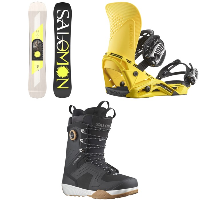 Salomon - Assassin Snowboard + Hologram Snowboard Bindings + Dialogue Lace SJ Boa Snowboard Boots 2024