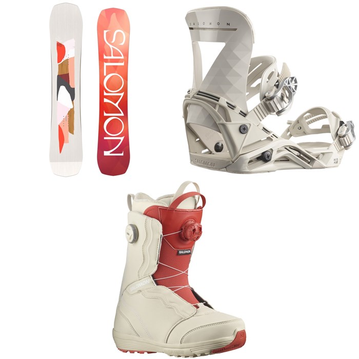 Salomon - Rumble Fish Snowboard + Mirage Snowboard Bindings + Ivy Boa SJ Snowboard Boots - Women's 2024