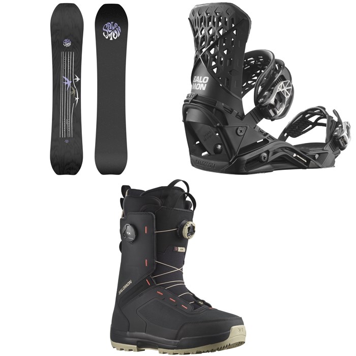 Salomon - Highpath Snowboard + Highlander Snowboard Bindings + Echo Dual Boa Snowboard Boots 2024