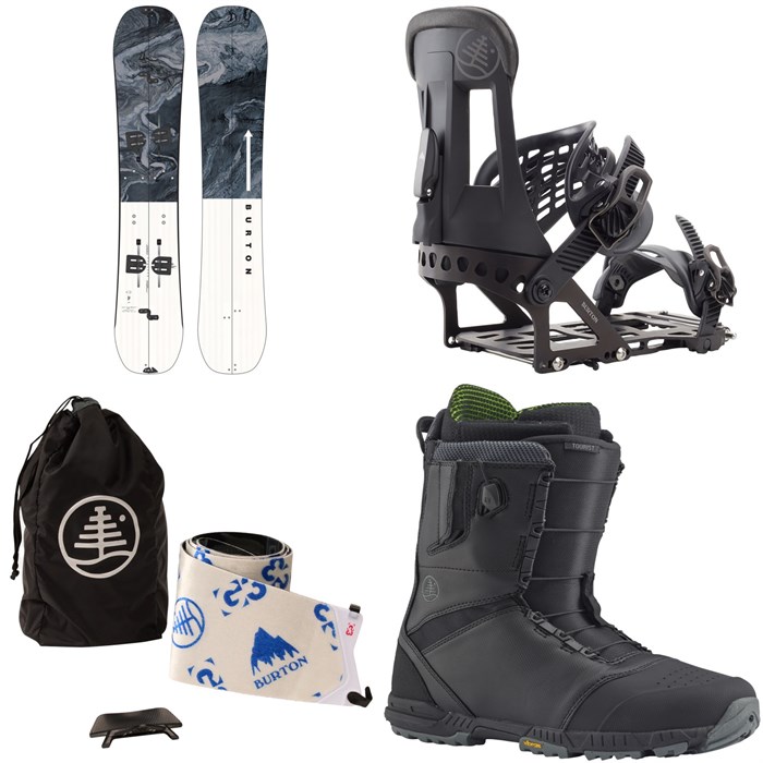 Burton - Burton Flight Attendant Splitboard + Hitchhiker Splitboard Bindings + x G3 Splitboard Skins + Tourist Snowboard Boots 2024