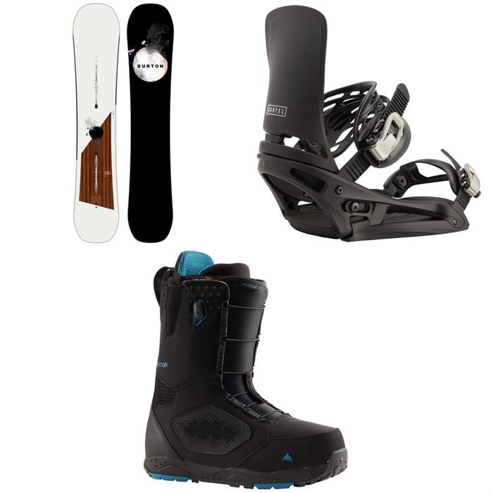 Burton - Flight Attendant Snowboard + Cartel EST Snowboard Bindings + Photon Snowboard Boots 2024