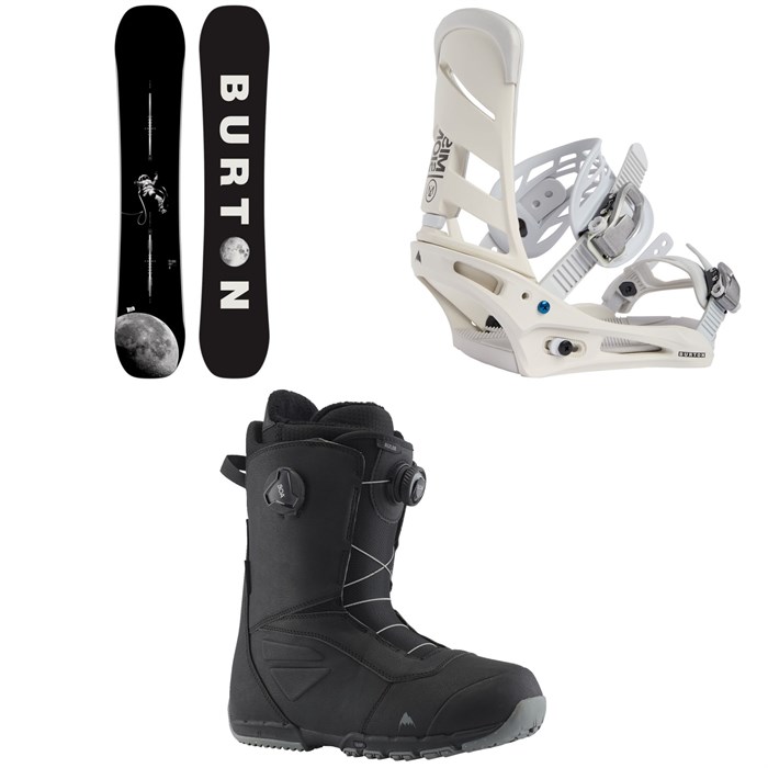 Burton - Process Flying V Snowboard + Mission Snowboard Bindings + Ruler Boa Snowboard Boots 2024
