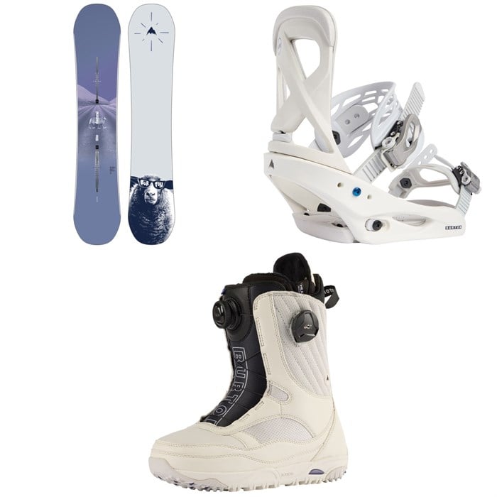 Burton - Yeasayer Flying V Snowboard + Scribe Snowboard Bindings + Limelight Boa Snowboard Boots - Women's 2024