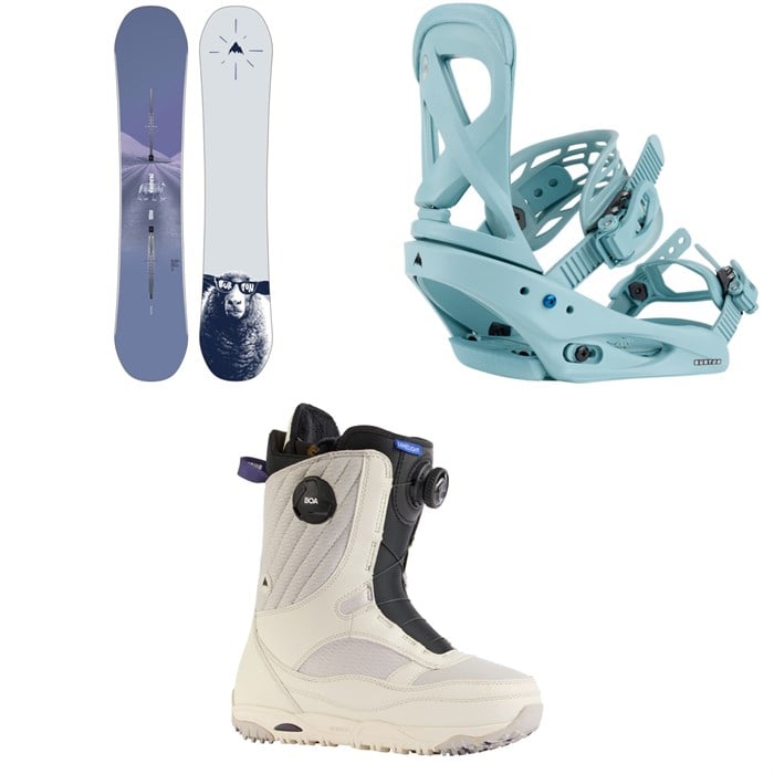 Burton - Yeasayer Flying V Snowboard + Scribe Snowboard Bindings + Limelight Boa Snowboard Boots - Women's 2024