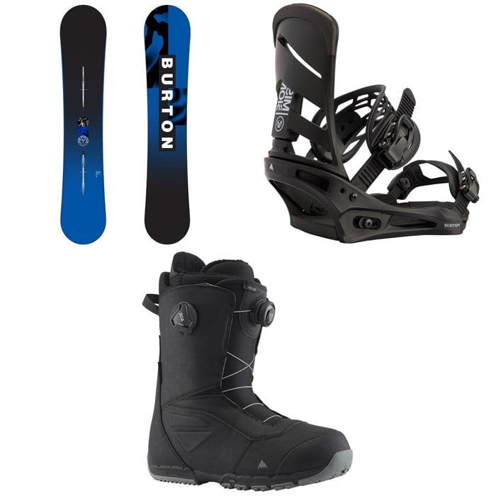 Burton - Ripcord Snowboard + Mission Snowboard Bindings + Ruler Boa Snowboard Boots 2025