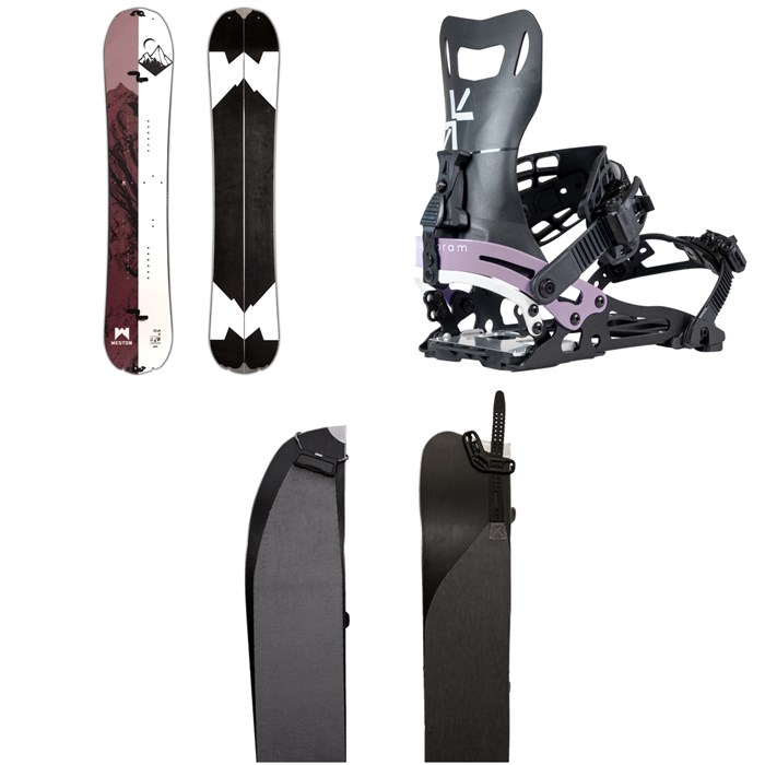 Weston - Weston Riva Splitboard + Karakoram Nomad-W + Split Interface Splitboard Bindings + Smart Skins - Women's 2024