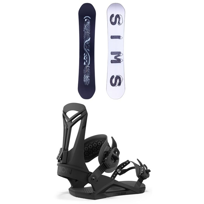 Sims - The Day Snowboard + Union Flite Pro Snowboard Bindings 2024