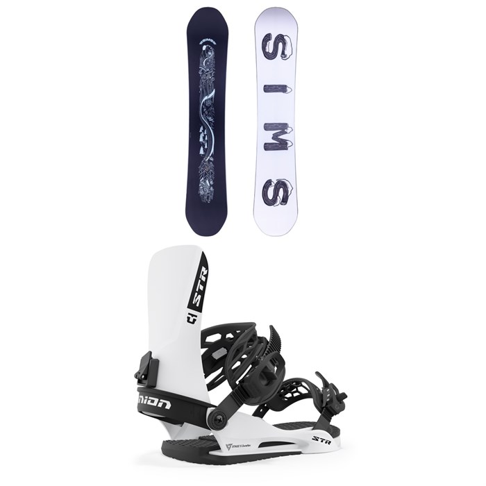 Sims - The Day Snowboard + Union STR Snowboard Bindings 2024