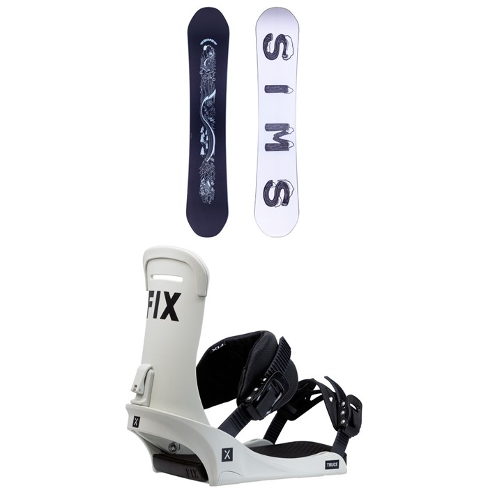 Sims - The Day Snowboard + Fix Truce Snowboard Bindings 2024