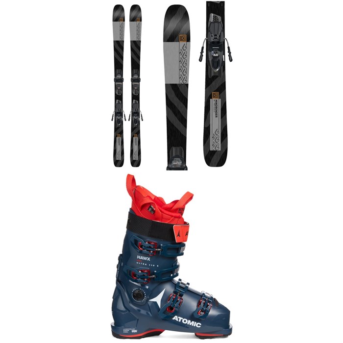 K2 - Mindbender 85 Skis + Squire 10 Bindings + Atomic Hawx Ultra 110 S GW Ski Boots