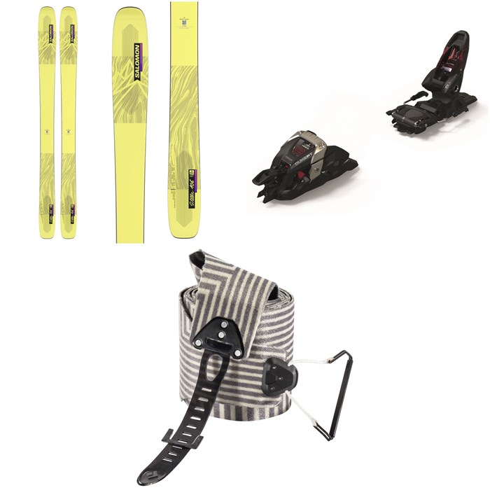 Salomon - Salomon QST Stella 106 Skis - Women's + Marker Duke PT 12 Alpine Touring Ski Bindings + Black Diamond Ultralite Mix STS Climbing Skins