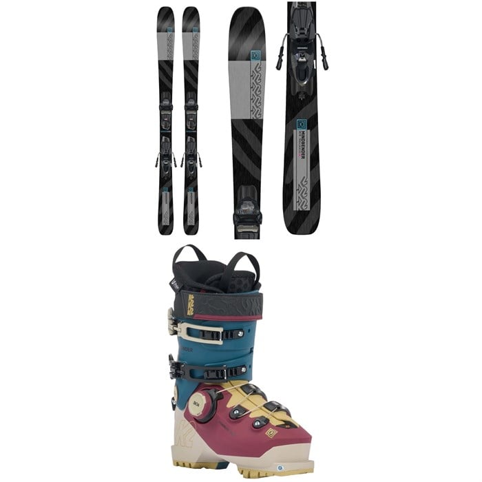 K2 - Mindbender 85 Skis + Squire 10 Bindings - Women's + K2 Mindbender 95 BOA Alpine Touring Ski Boots - Women's 2024