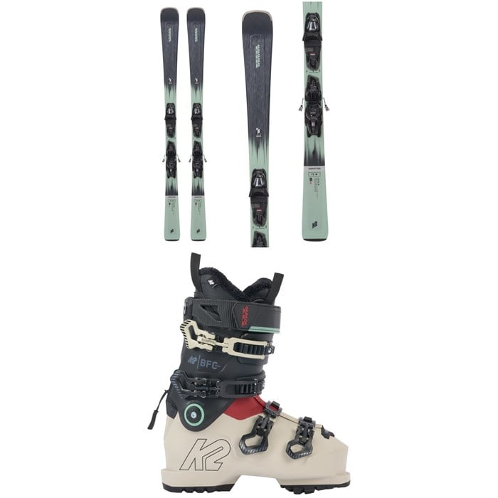 K2 - Disruption 75 Skis + M2 10 Quikclik Bindings - Women's + K2 BFC 95 Ski Boots - Women's 2024