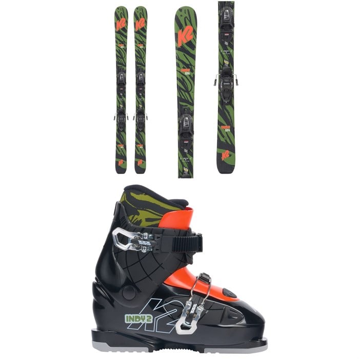 K2 - Indy Skis + FDT 4.5 Bindings - Kids' + K2 Indy 2 Ski Boots - Big Kids' 2024