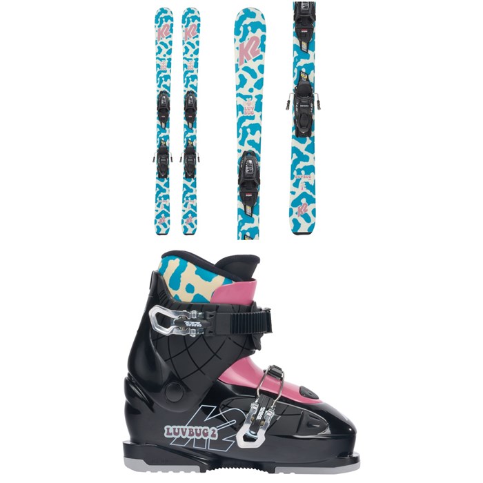 K2 - Luv Bug Skis + FDT 4.5 Bindings - Kids' + K2 Luv Bug 2 Ski Boots - Kids' 2024