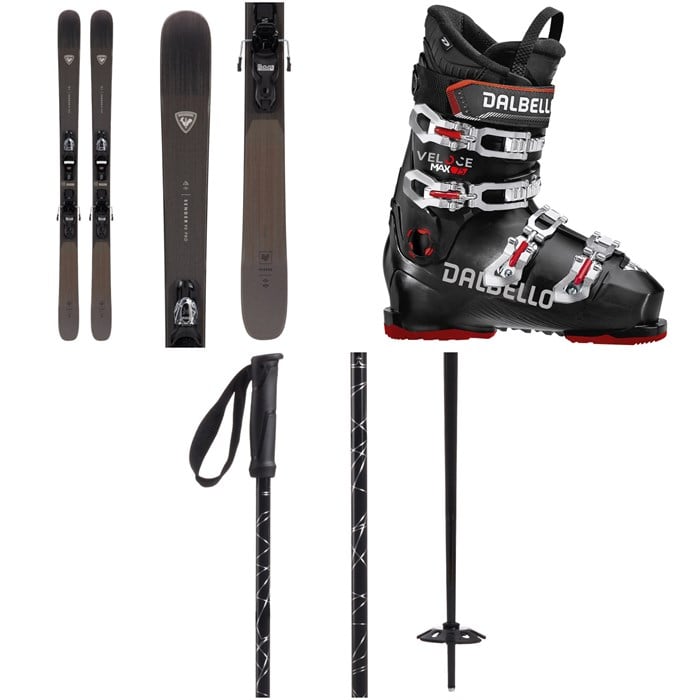 Rossignol - Sender 90 Pro Skis + Xpress 10 Bindings + Dalbello Veloce Max 75 Ski Boots + evo Refract Ski Poles 2024