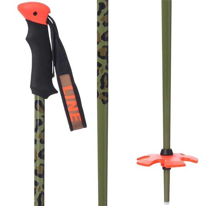 Line - Line Skis Slider Camo Adjustable Ski Poles 2025