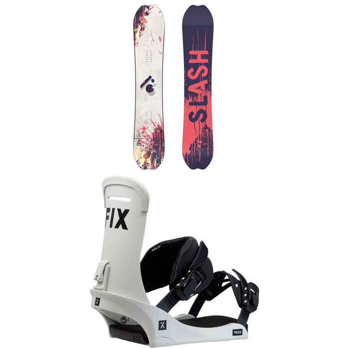 Slash - Happy Place Snowboard + Fix Truce Snowboard Bindings 2024