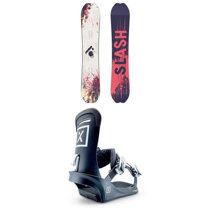 Slash - Happy Place Snowboard + Fix January Snowboard Bindings - Women's 2024