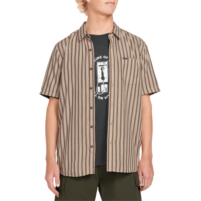 Volcom - Arvostripe Woven Short-Sleeve Shirt - Men's