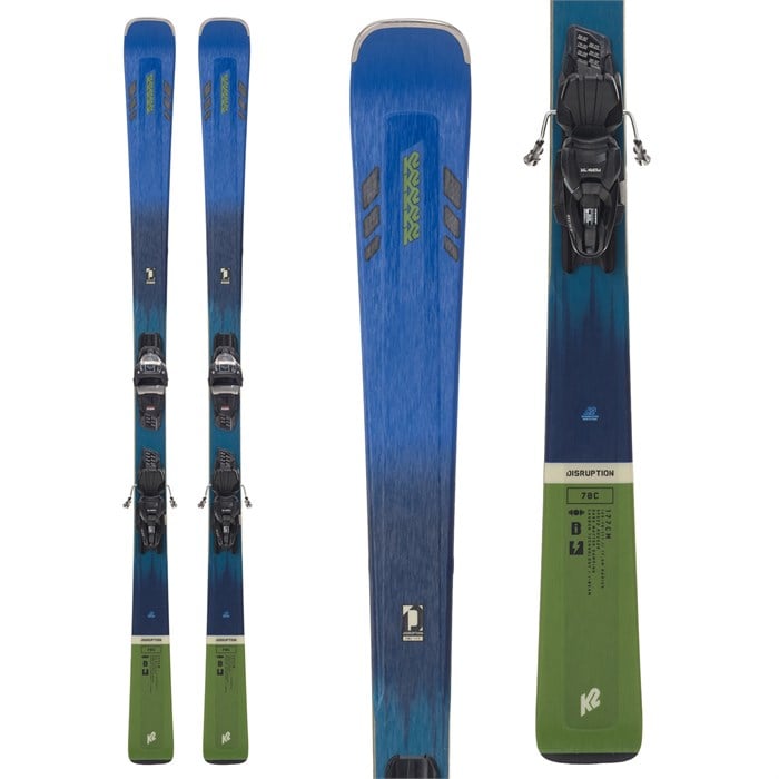 K2 - K2 Disruption 78 C Skis + M3 11 Quikclik Bindings 2024 - Used
