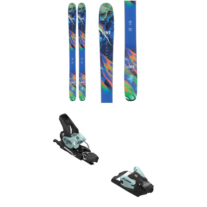 Line Skis - Pandora 104 Skis - Women's + Salomon Strive 12 GW Ski Bindings