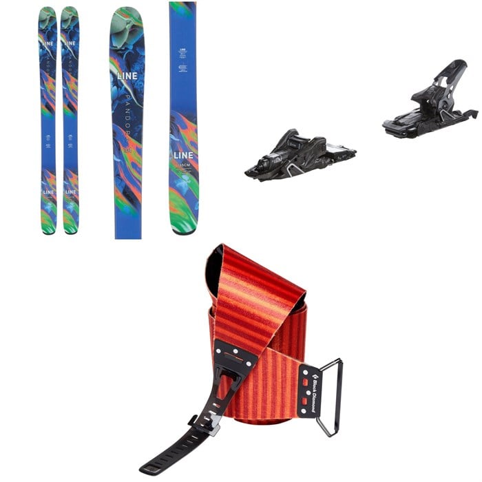 Line - Line Skis Pandora 104 Skis - Women's + Salomon S/Lab Shift MNC 13 Alpine Touring Ski Bindings + Black Diamond Ascension Climbing Skins 2024