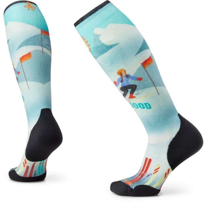 Smartwool - Smartwool Targeted Cushion Snow Bunny Print OTC Socks - Women's