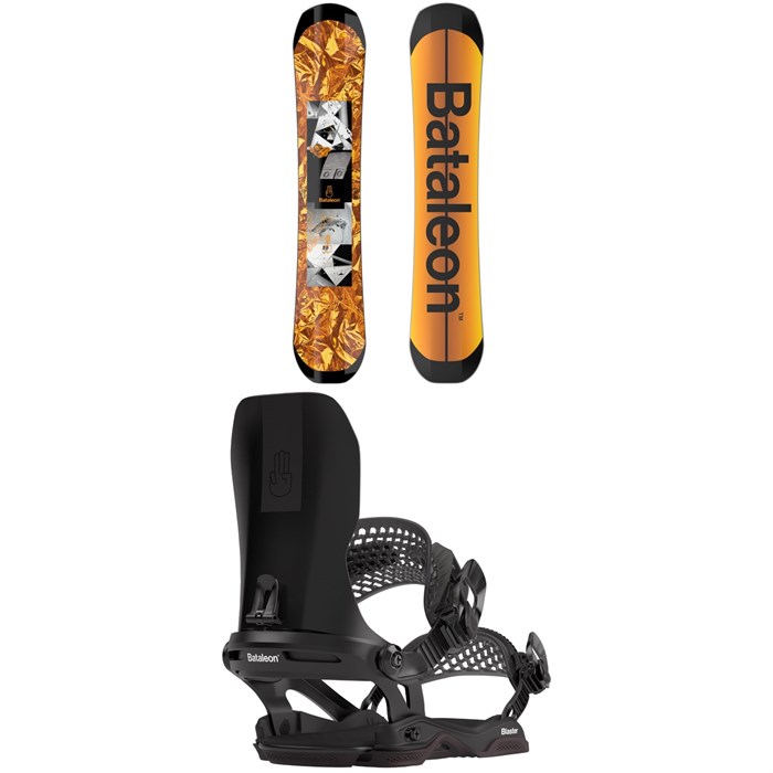 Bataleon - Fun.Kink Snowboard + Blaster Asymwrap Snowboard Bindings 2024