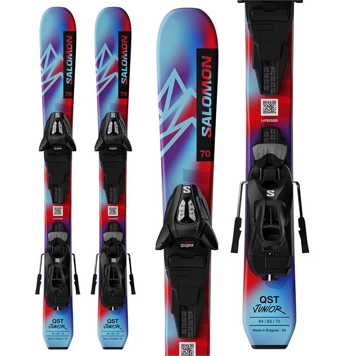 Salomon - QST Jr XS Skis + C5 GW Bindings - Kids' 2025